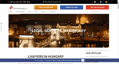 Desktop Screenshot of lawyershungary.com