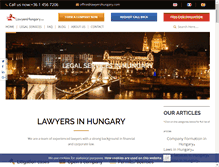 Tablet Screenshot of lawyershungary.com